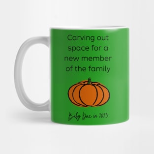 Pumpkin Baby Announcement (Black Year) Mug